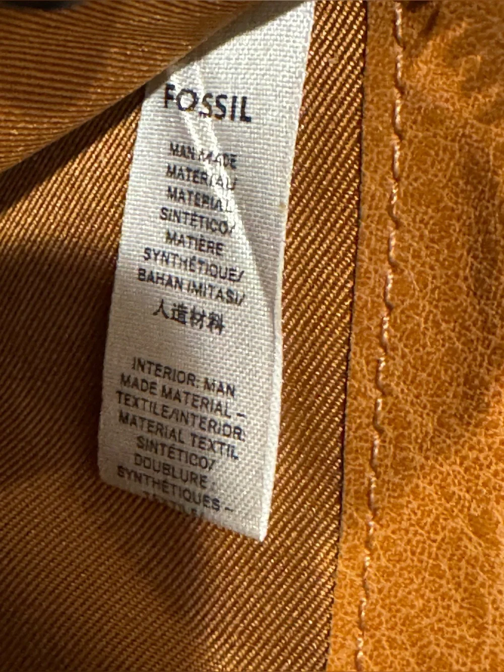 Fossil Striped Canvas Wallet in Pink, Blue, Brown & Cream Fully Zip Around